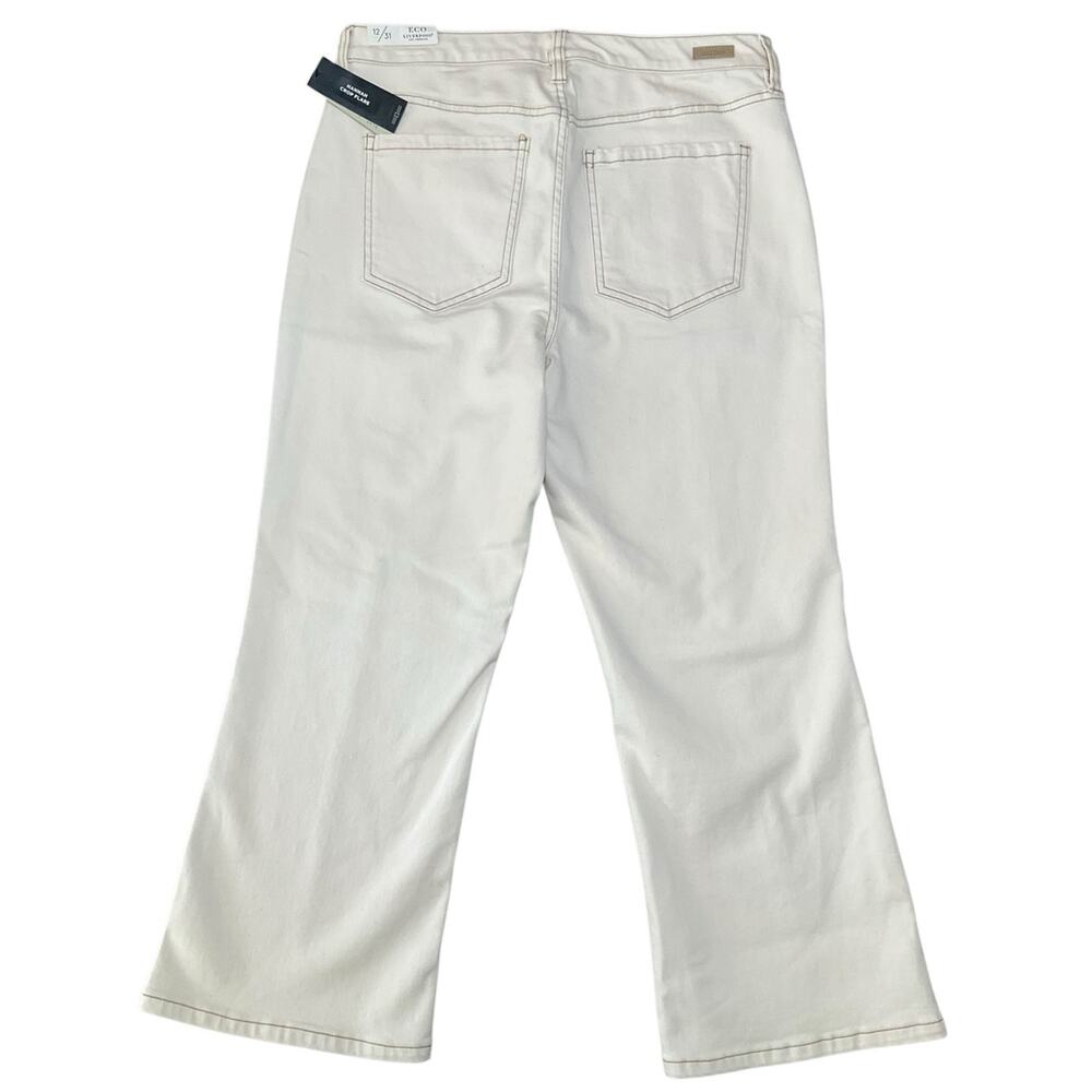 Liverpool Womens Hannah Crop Flare Utility Pants Size 12 NWT - Picture 2 of 11